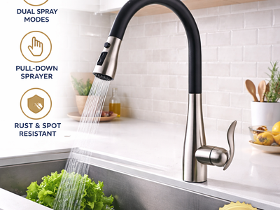 Vòi rửa bát Keranox nóng lạnh xoay 360 độ tiện lợi cho gian bếp 3