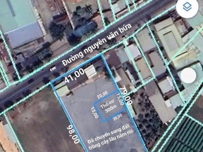 Quỹ đất lớn mt nguyễn văn bứa   3.572m    có sân banh   giá chỉ 17tr/m 0