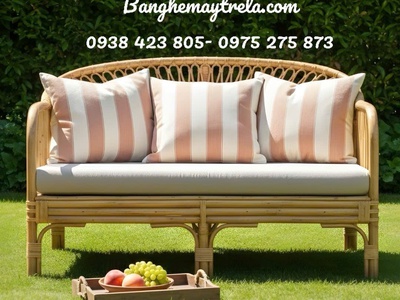 Sofa mây tre đan hiện đại phòng khách 2