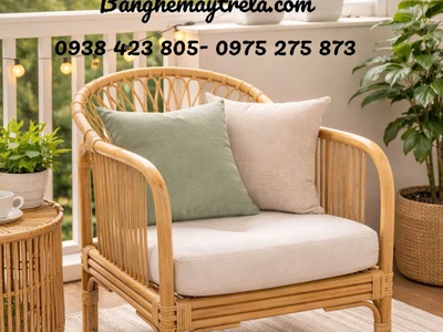 Sofa mây tre đan hiện đại phòng khách 3