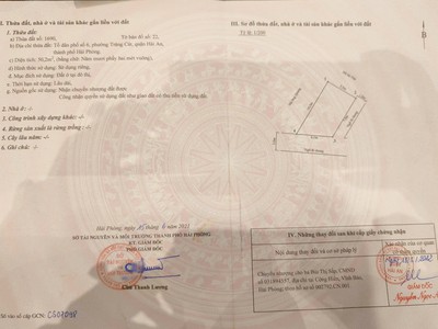 Bán lô đất ngõ 3m tại Cát Vũ, Tràng Cát 50,2m2 giá chỉ 1.43 tỷ 1