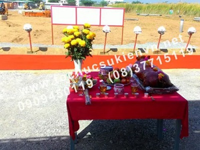 Địa chỉ uy tín chuyên dịch vụ tổ chức lễ khởi công trọn gói 0