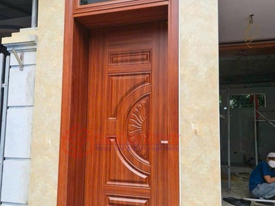Cửa thép vân gỗ 1