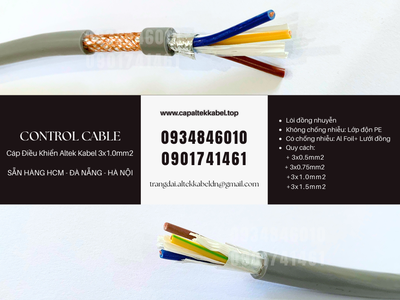 Cáp điện, cáp điều khiển 3x1.0mm Đà Nẵng, Huế, Quảng Ngãi, Quảng Trị 3