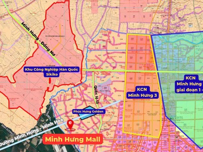 BÁN ĐẤT KCN MINH HƯNG 3   SỔ SẴN   SẴN THỔ CƯ   Công chứng trong ngày 3