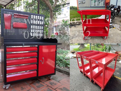 Tủ đồ nghề 6 ngăn kéo 1 cánh kết hợp bảng treo 0