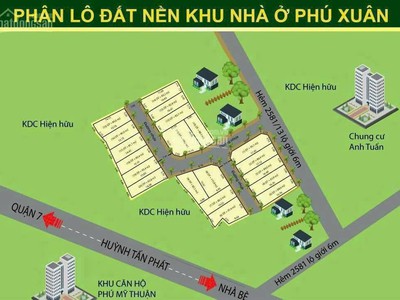 Bán nền đất thổ cư góc 2 mặt đường nhựa 7m - 2581/13 huỳnh tấn phát, nhà bè - chỉ còn 6,39 tỷ 1