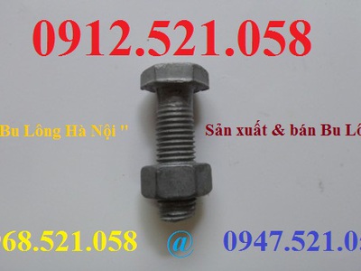 Ốc vít, Bu lông mạ kẽm rẻ THANH TRÌ Hà Nội 0912521058 Kim khí vật tư Thanh Sơn có Bu lông tai hồng 8