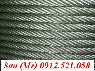 Cáp thép mạ kẽm D8,D6,D5,D4,D3,D2,D1 Thanh Trì 0968521058 Kim khí Thanh Sơn Hà Nội có cốt nhôm D2 8