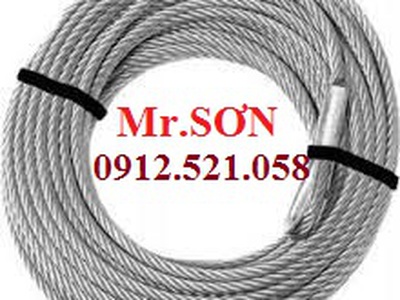 Cáp thép mạ kẽm D8,D6,D5,D4,D3,D2,D1 Thanh Trì 0968521058 Kim khí Thanh Sơn Hà Nội có cốt nhôm D2 6