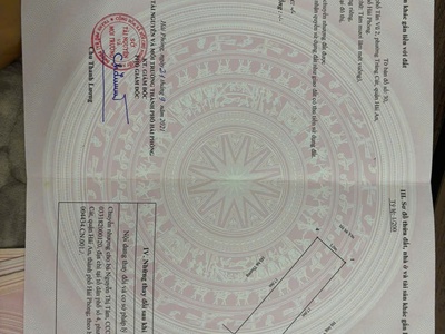 Bán đất tuyến chính Tân Vũ 2   Tràng Cát thông thẳng vào KCN Nam Tràng Cát dt 85m2 đường nhựa 8m. 1