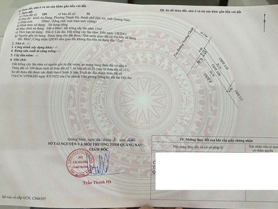 Bán lô đôi 2 sổ riêng gần đường Hùng Vương - Thanh Hà, Hội An 1