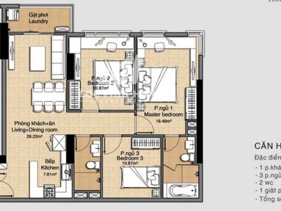 Căn hộ 98m2 q7 giá 3.6 tỷ: 3pn, view thoáng, vị trí trung tâm, gần trường học, liên hệ ngay 4