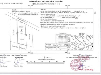 Cần bán lô đất tại xã xuyên mộc, tp hồ chí minh. gần tttm chợ đêm xuyên mộc 1