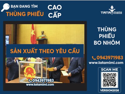 Thùng phiếu mica 40x40 cao 50cm làm ở đâu 0