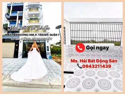 Cực phẩm❗ nhà mới đẹp có thang máy - khu tái định cư phú mỹ, quận 7 - cách phú mỹ hưng 500m - giá 1