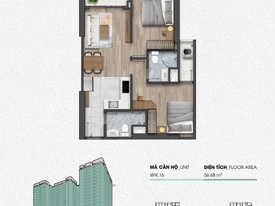Căn 2pn giá tốt tại fpt plaza 3   tầng cao, ban công hướng bắc 4