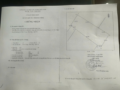 Chính chủ cần bán lô đất tại phù lãng   quế võ   bắc ninh 3