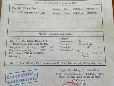 Bán nhà thổ cư    tp.thủ đức, tp.hồ chí minh 3