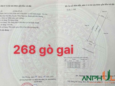 Cần bán nhanh 2 lô dự án Gò Gai, Phường Thủy Nguyên, TP Hải Phòng 0