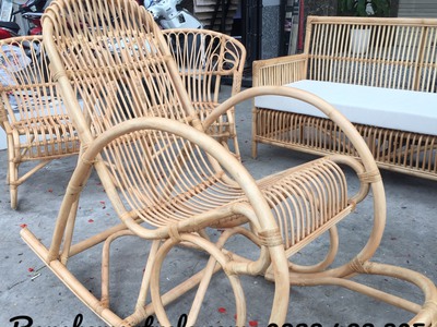 Ghế thư giãn bập bênh mây tre 4