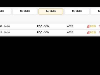 Vé Máy Bay Phú Quốc  PQC  - Hà Nội  HAN  Thứ bảy 28/03/2026 4