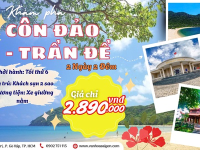 Côn Đảo - Trần Đề: Huyền Thoại Biển Xanh 2N2D 0