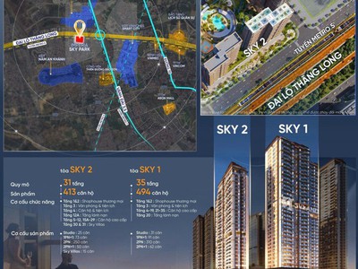 Booking sớm - nhận ưu đãi lớn imperia sky park - cạnh vinhomes smart city - đủ quỹ căn 2