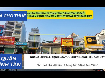 Cho thuê nhà mặt tiền phạm đăng giảng q.bình tân 270m  - ngang 9m - ngay chợ 0