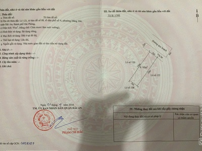 Bán đất khu sở tư pháp   hải an   95m2   mặt tiền 5m   giá 72,5 triệu/m2 3