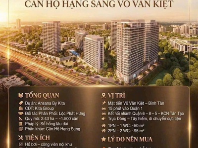 Bán căn hộ ansana by kita   võ văn kiệt - booking sớm chọn căn đẹp   giá giai đoạn đầu 1