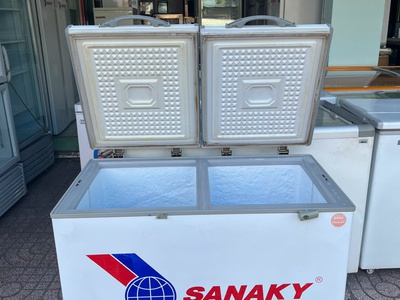 Thanh lý tủ Sanaky 2 ngăn đông   mát   model vh-255w2. 0