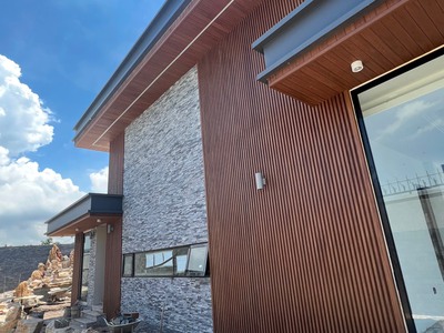 Ốp tường trần với gỗ nhựa ngoài trời 4