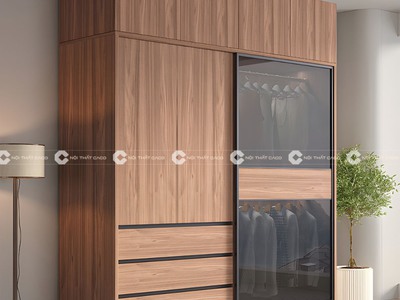 Tủ Quần Áo Cửa Lùa Gỗ MDF Thiết Kế Độc Đáo Phá Cách 0
