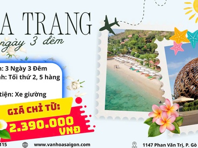 NHA TRANG 3N3D Thiên đường biển xanh 0