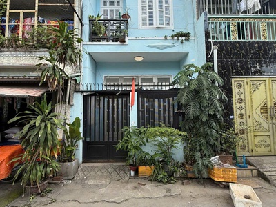 Nhà 1 lầu sổ hồng riêng 4,1mx14,5m đường ô tô thông gần siêu thị metro q12 1