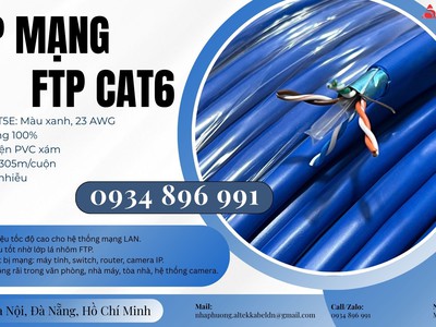 Cáp Mạng Ftp6 Chất Lượng Cao Có Sẵn Ninh Thuận, Bình Thuận, Lâm Đồng 2