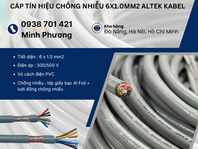 Cáp tín hiệu chống nhiễu 6x1.0mm2 Altek Kabel Đà Nẵng, Hà Tĩnh, Quảng Bình 0