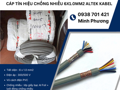 Cáp tín hiệu chống nhiễu 6x1.0mm2 Altek Kabel Đà Nẵng, Hà Tĩnh, Quảng Bình 1