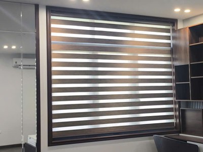 Rèm Cầu Vồng Hàn Quốc Tông Nâu Vân Gỗ   Giải Pháp Che Nắng Hiện Đại Cho Không Gian Sống 3