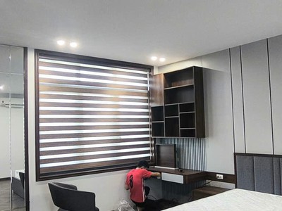 Rèm Cầu Vồng Hàn Quốc Tông Nâu Vân Gỗ   Giải Pháp Che Nắng Hiện Đại Cho Không Gian Sống 4