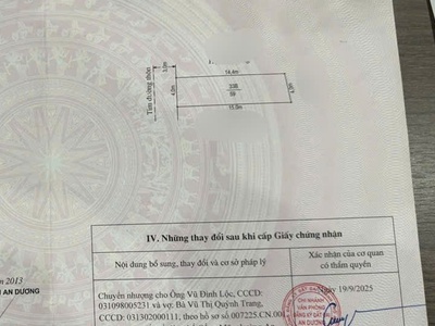 Cần bán lô đất mặt đường đường Cống Mỹ ,Nam Sơn, An Dương 1