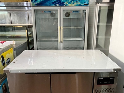 Thanh lý bàn đông   mát inox 2 cánh   hiệu Lecon - 1m5 -hàng nhập khẩu 0