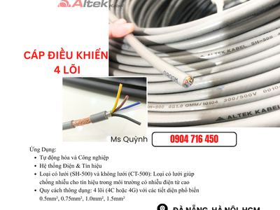 Cáp điều khiển 4c 4 lõi Altek Kabel Đà Nẵng, Hà Nội 1