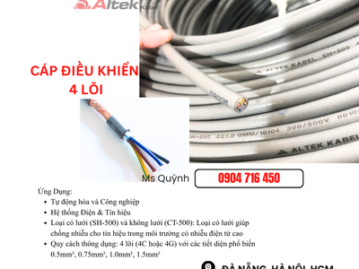 Cáp điều khiển 4c 4 lõi Altek Kabel Đà Nẵng, Hà Nội 2