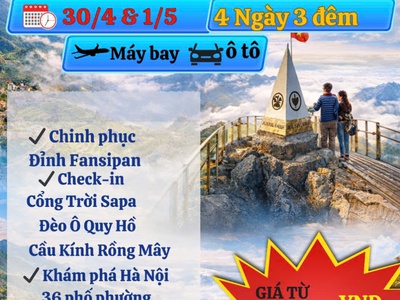 TPHCM - Hà Nội - Sapa - Fansipan 2026 - SGC 0