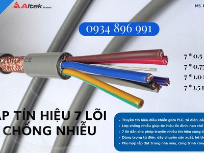 Cáp Điều Khiển 7 Lõi Chống Nhiễu Altek Kabel Giá Tốt   Có Sẵn Đà Nẵng, Huế, TP.HCM, Hà Nội 0