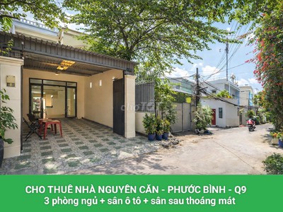 Cho thuê nhà nguyên căn   p. phước bình   rộng mát   có sân đậu ô tô 0