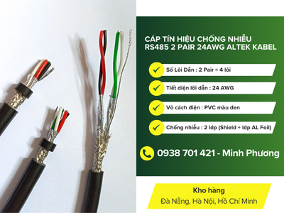Cáp tín hiệu chống nhiễu rs485 2 pair 24awg Hà Nội, Quảng Trị, Hồ Chí Minh 2