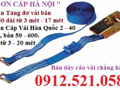 Dây chằng hàng vải có củ tăng đơ và móc sắt Thanh Trì 0947521058 Thanh Sơn Hà Nội có cáp vải cẩu rẻ 7